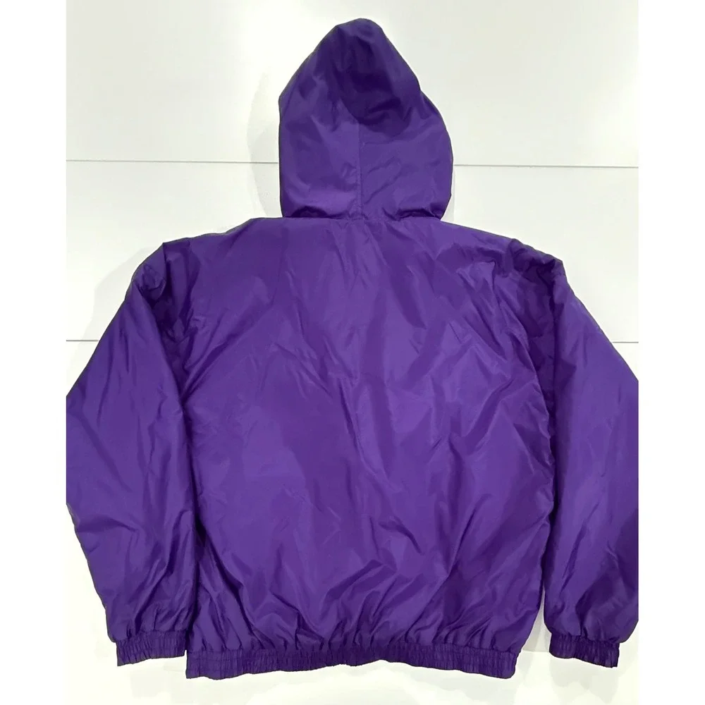 Charles River Clemson Tigers Purple Nylon Hooded Lined Jacket Men's Medium M116 - Picture 6 of 12